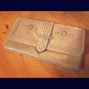 Tan Clutch